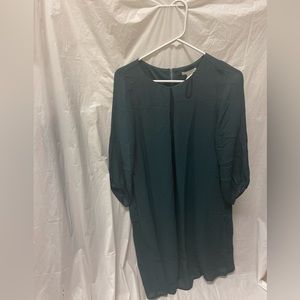 H and m green long sleeve Dress